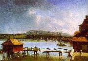  Francois  Ferriere The Old Port of Geneva Germany oil painting reproduction